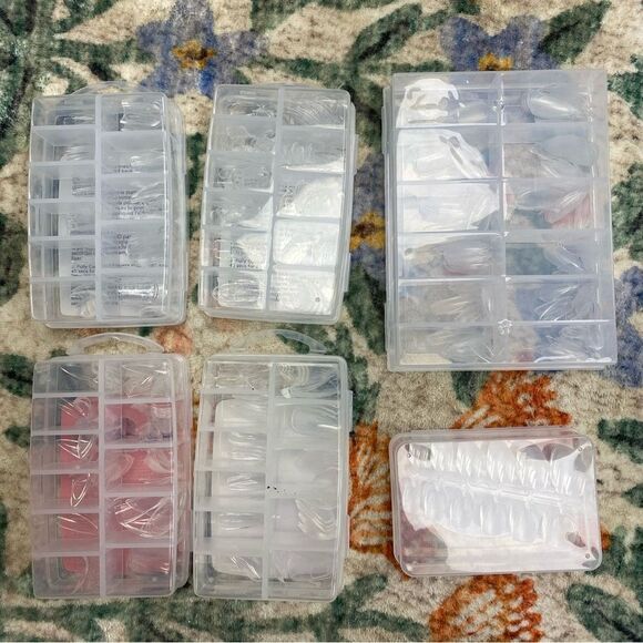 GEL-X NAIL EXTENSIONS LOT assorted shapes and sizes clear gelish - Picture 2 of 8